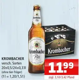 Getränke Oase Krombacher pils Angebot