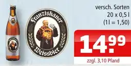 Getränke Oase Franziskaner weissbier Angebot