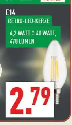 Marktkauf E14 retro-led-kerze Angebot