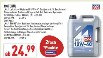 Marktkauf Liqui moly motoröl Angebot