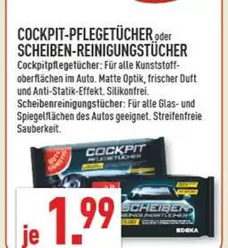 Marktkauf Edeka cockpit-pflegetücher oder scheiben-reinigungstücher Angebot