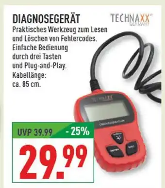 Marktkauf Technaxx diagnosegerät Angebot