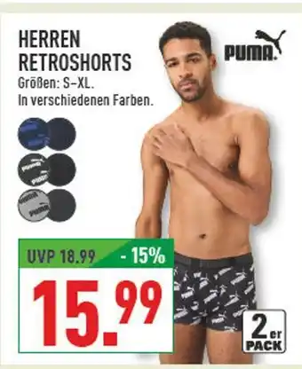 Marktkauf Puma herren retroshorts Angebot