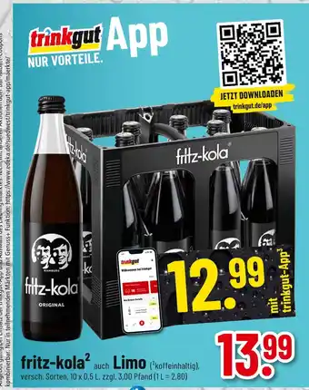 trinkgut Fritz-kola fritz-kola auch limo Angebot