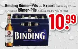 trinkgut Binding römer-pils oder export Angebot