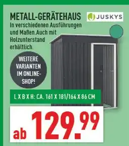 Marktkauf Juskys metall-gerätehaus Angebot