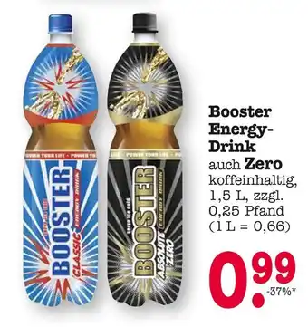 E-Center Booster energy-drink auch zero Angebot