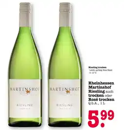 E-Center Martinshof riesling trocken oder rosé trocken Angebot