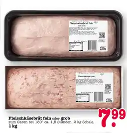 E-Center Fleischkäsebrät fein oder grob Angebot