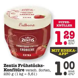 E-Center Zentis frühstücks-konfitüre erdbeere Angebot