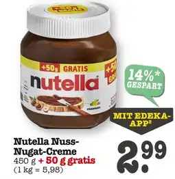 E-Center Nutella nuss-nugat-creme Angebot