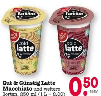 E-Center Gut & günstig latte macchiato oder espresso Angebot