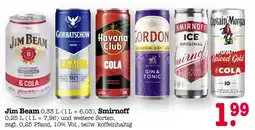 E-Center Jim beam bourbon & cola Angebot