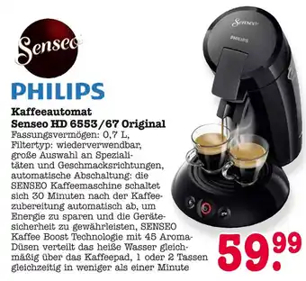 E-Center Senseo kaffeeautomat senseo hd 6553/67 original Angebot