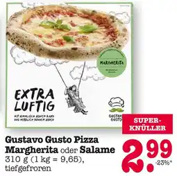 E-Center Gustavo gusto pizza margherita oder salame Angebot