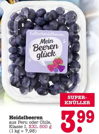 E-Center Mein beeren glück heidelbeeren Angebot