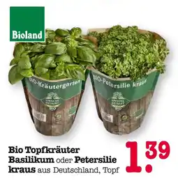 E-Center Bioland basilikum oder petersilie kraus Angebot