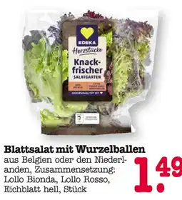 E-Center Edeka blattsalat mit wurzelballen Angebot