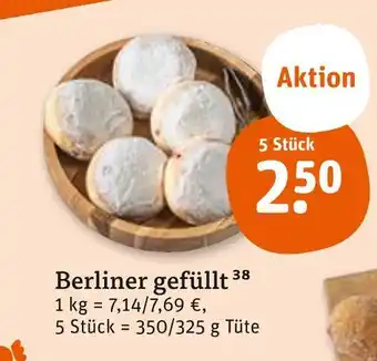 tegut Berliner gefüllt Angebot