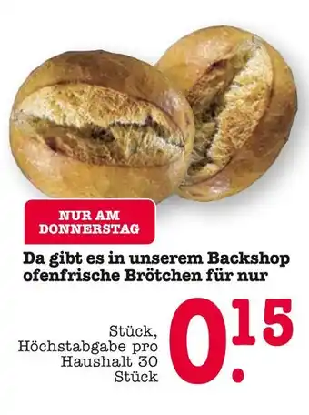 E-Center Ofenfrische brötchen Angebot