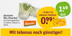 tegut Demeter bio-fenchel Angebot