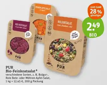 tegut Pur bio-feinkostsalat Angebot