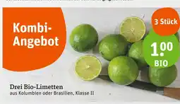 tegut Drei bio-limetten Angebot