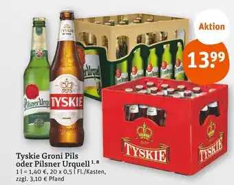 tegut Tyskie groni pils oder pilsner urquell Angebot