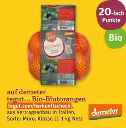 tegut Demeter oder tegut 20-fach punkte Angebot