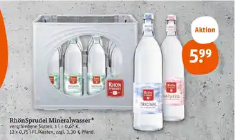 tegut Rhönsprudel mineralwasser Angebot