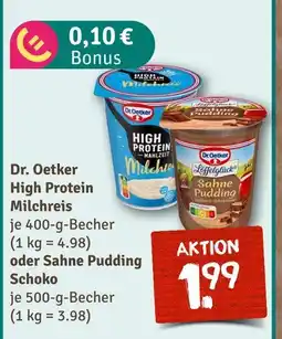 nahkauf Dr. oetker high protein milchreis oder sahne pudding schoko Angebot