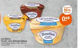 tegut Landliebe grieß- oder sahnepudding Angebot