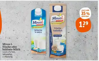 tegut Minus l frische oder haltbare milch Angebot