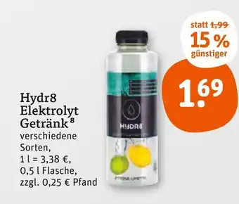 tegut Hydr8 elektrolyt getränk Angebot