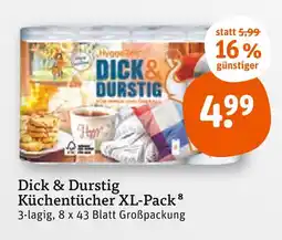 tegut Dick & durstig küchentücher xl-pack Angebot