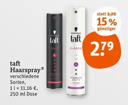 tegut Taft haarspray Angebot