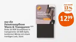 tegut Nur die feinstrumpfhose warm & transparent Angebot