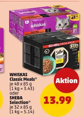 PENNY Whiskas oder sheba classic meals oder selection Angebot