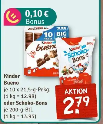 nahkauf Kinder bueno oder schoko-bons Angebot