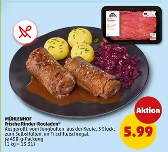 PENNY Mühlenhof frische rinder-rouladen Angebot