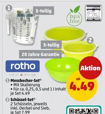 PENNY Rotho messbecher-set oder schüssel-set Angebot