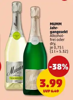 PENNY Mumm jahrgangssekt Angebot