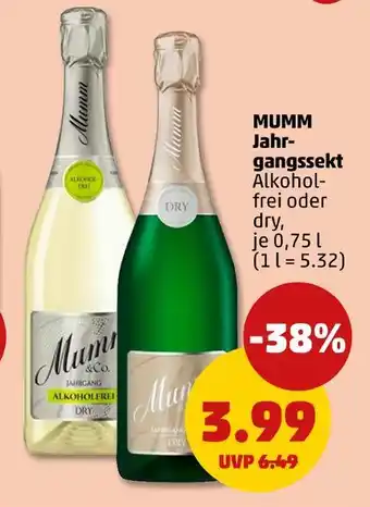 PENNY Mumm jahrgangssekt Angebot