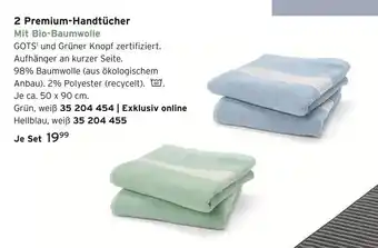 Tchibo 2 premium-handtücher Angebot