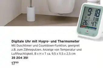 Tchibo Digitale uhr mit hygro- und thermometer Angebot