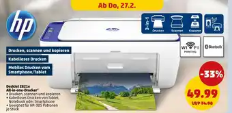 PENNY Hp deskjet 2821e all-in-one-drucker Angebot