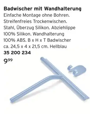 Tchibo Badwischer mit wandhalterung Angebot