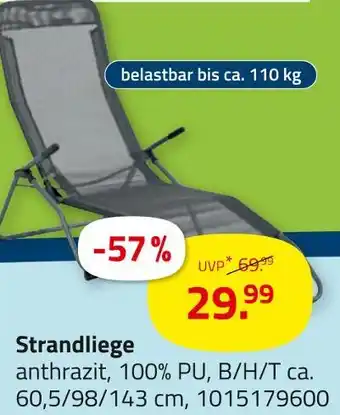 ROLLER Strandliege Angebot