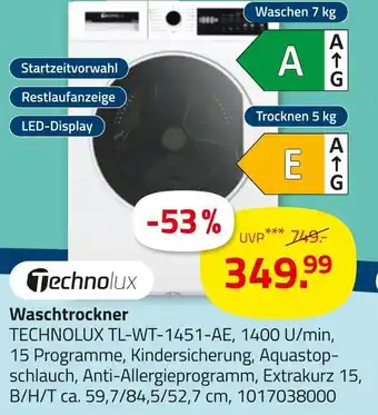 ROLLER Technolux waschtrockner Angebot