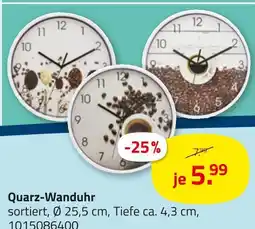 ROLLER Quarz-wanduhr Angebot